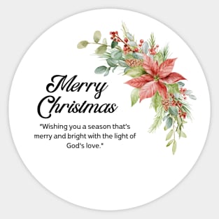 Merry Christmas Round Sticker 31 Sticker